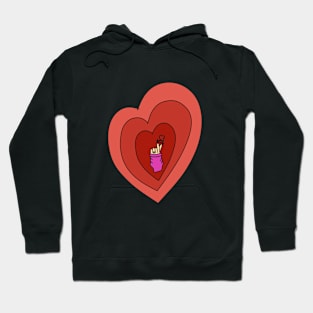 Finger heart Hoodie